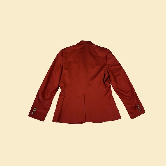 Vintage 1970s blazer, burnt orange women's jacket… - image 7