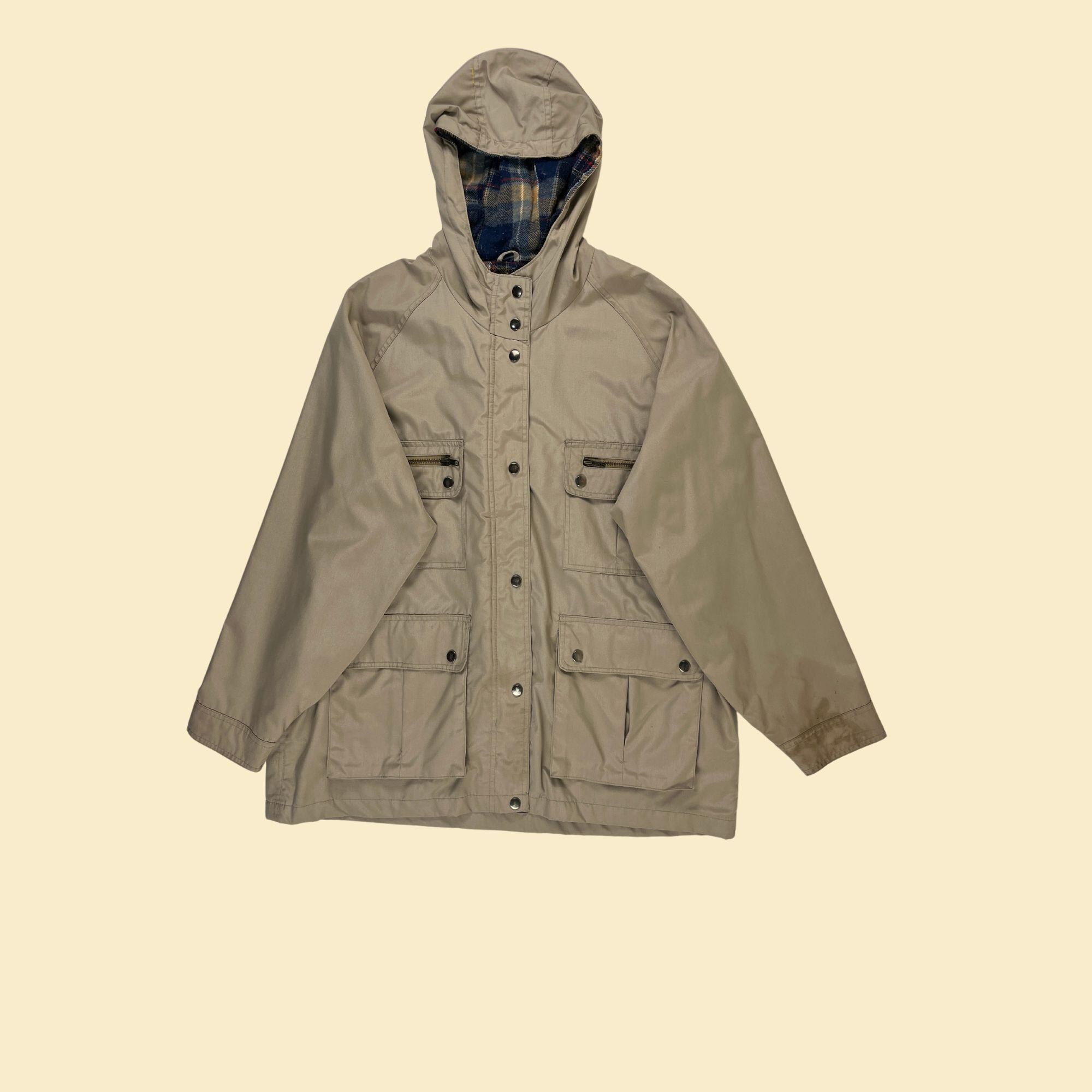 70s/80s XL Beige Parka-style Jacket by Fingerhut Fashions