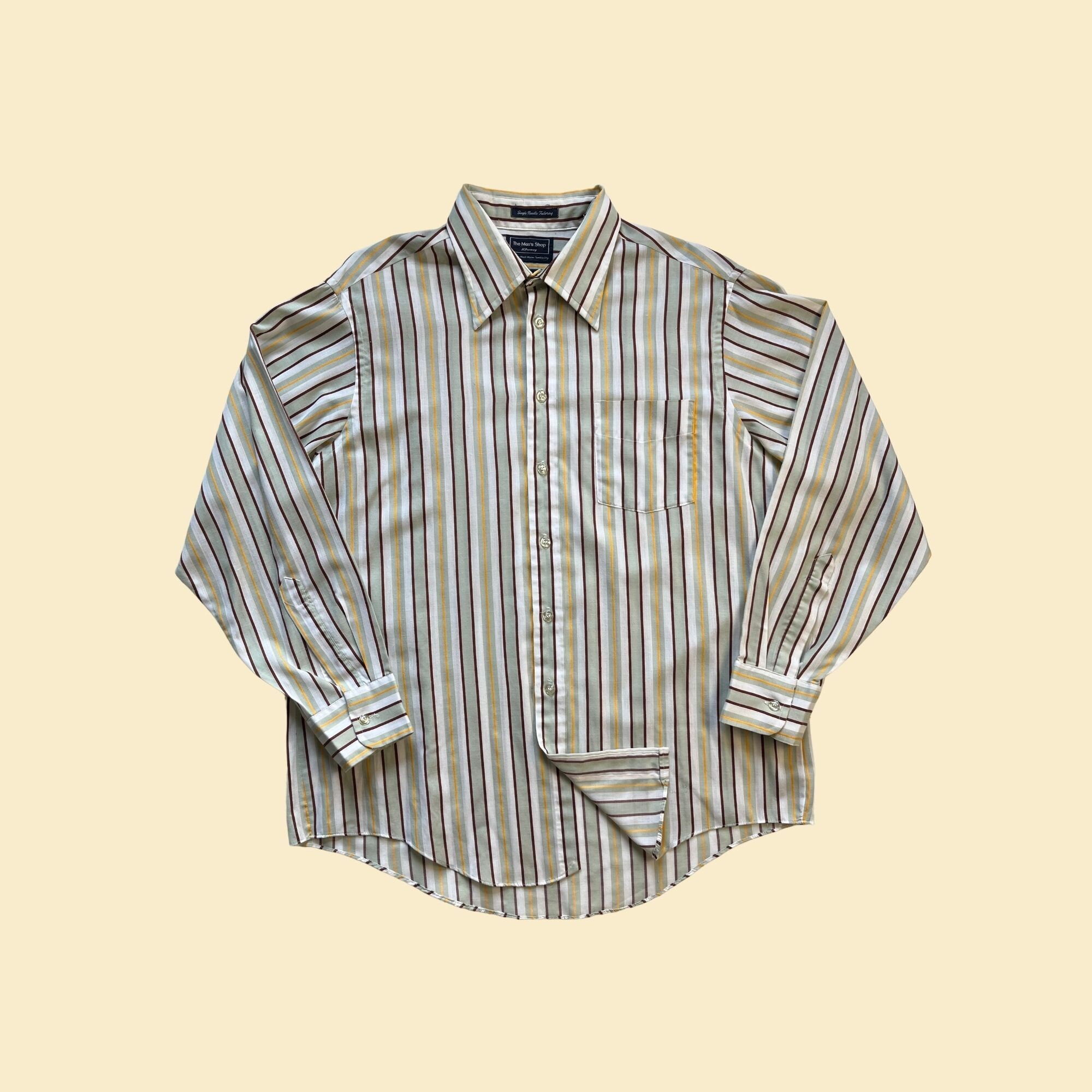 70s/80s Men's Striped Shirt by the Men's Store, Jcpenny