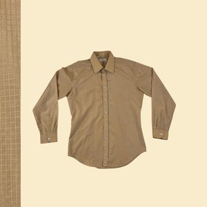 Mens Vintage 70s Disco Shirt with Forest Print, Jantzen 100
