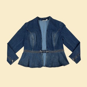 Y2K Denim Jacket by Chico's, Vintage Size 2 Early 2000s