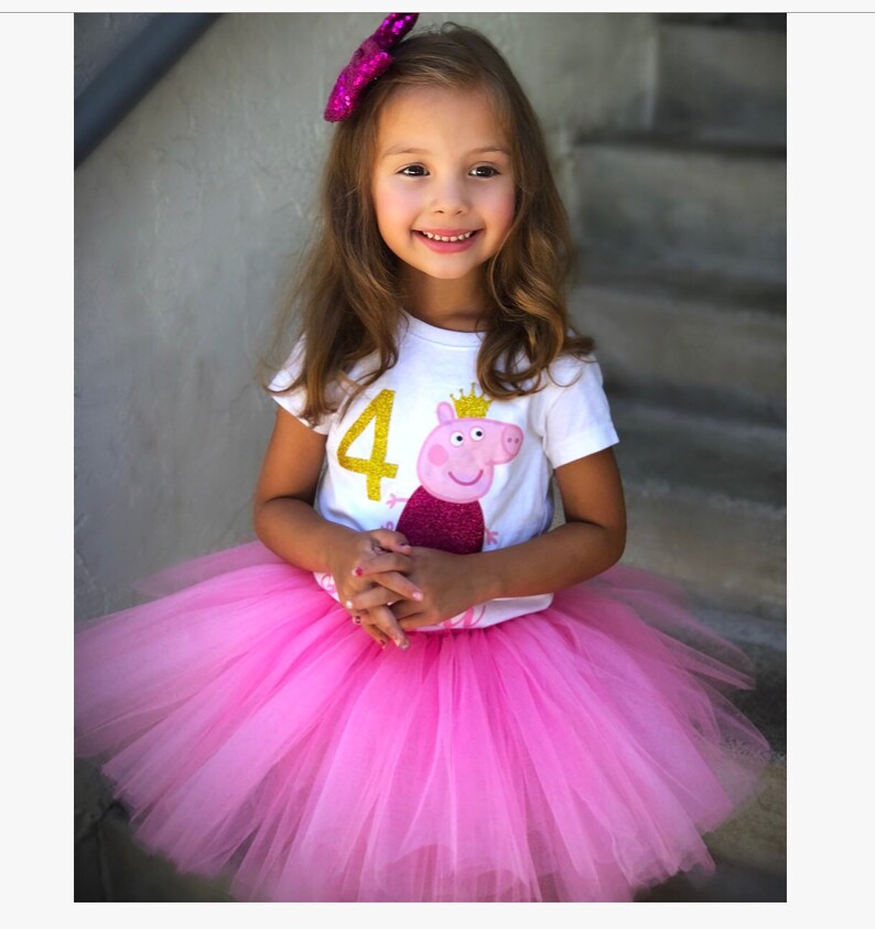peppa pig birthday tutu set