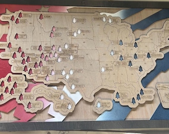 US National Park Map
