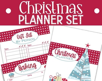 Printable Christmas Planner - Holiday Organizer - Christmas Planning - Christmas Planner Pages