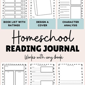 Homeschool Reading Adventure Journal for Literature Studies *Secular* Primary and Elementary Grades
