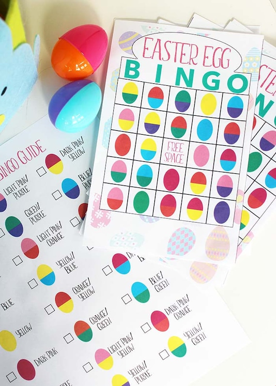 Easter Egg Bingo Easter Party Game Easter Bingo Easter