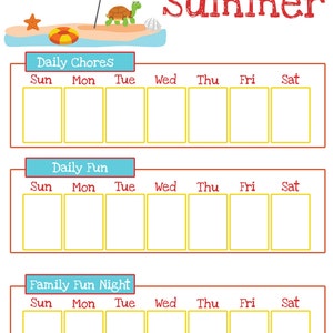 Summer Activity Planner & Summer Fun Coupon Book for Kids image 3