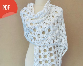 Mary Shawl Crochet Pattern | Simple Crochet Pattern | Digital Download