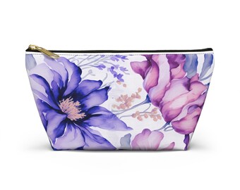 Petals in Bloom Vivid Flora Accessory Pouch w T-bottom