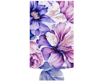 Petals in Bloom Vivid Flora Slim Can Cooler