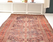6.6 x 13.10 Antique Southwest Nomadic Tribal Rug Jazz