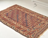 4.1 x 5.10 Antique All-Over Blossomed Flower Design Rug Daisy