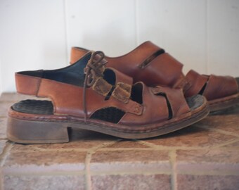 rieker leather sandals