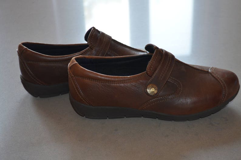 leather flat loafers