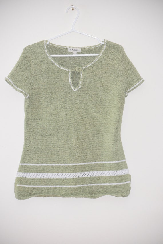 Small-sleeved vintage short-sleeved sweater! A