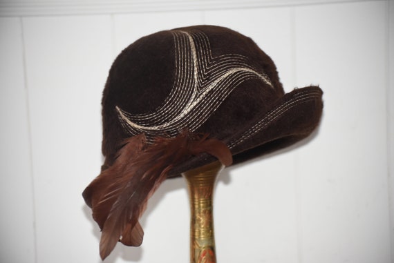 Anita Pineault's 70s hat! Furfelt Women's Hat 70s