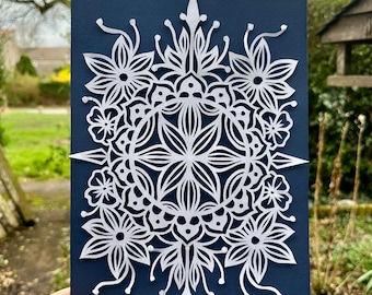 Mandala Paper Cut Template