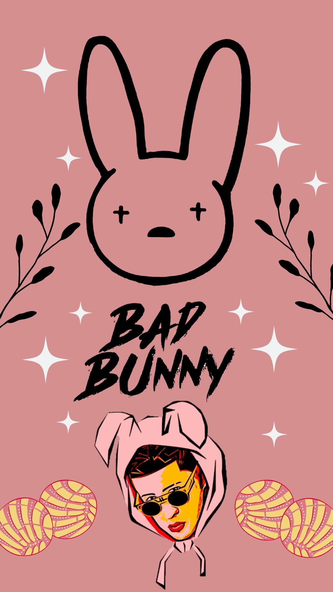 Bad Bunny Phone Wallpaper Download - Etsy