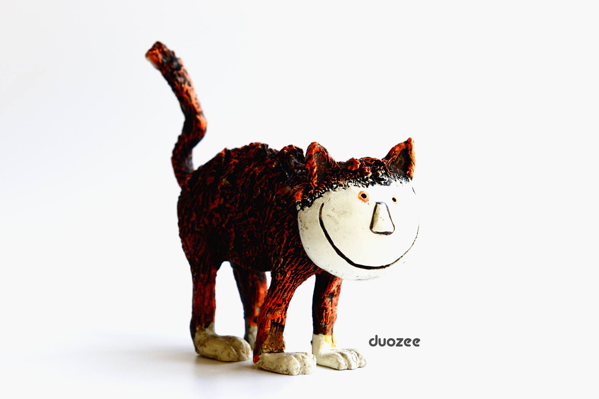 whimsical cat figurines