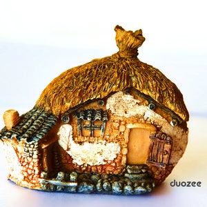 Huge Sale! - Miniature Enchanted Fairy Garden Fairy House Two Rooms,  Miniature Fairy, Gnome House, Fairy House, Terrarium