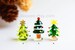 Fairy Garden Miniatures, Handmade Lampwork Glass Miniature Christmas Trees Set B, Christmas Miniatures, Miniature Trees, Fairy House 