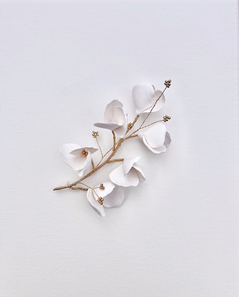 ARDEN | Handmade Half Hair Vine, Floral Head Piece, Bridal Hair Accessory, Wedding Hair, Bride, Bride to be, Flower, Gold, Rose Gold, Silver - .br ARDEN | Handmade Half Hair Vine, Floral Head Piece, Bridal Hair Accessory, Wedding Hair, Bride, Bride to be, Flower, Gold, Rose Gold, Silver - .br