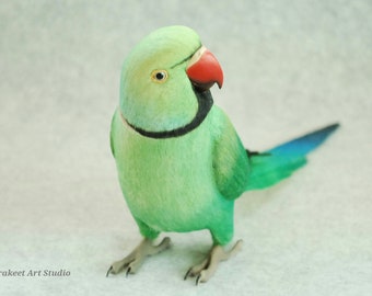 Dollhouse Miniature or Fairy Garden Splendid Grass Parakeet in 1:12 Scale