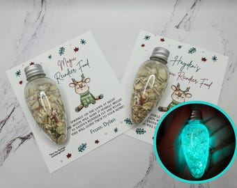 Personalized Magic Reindeer Food – Glow in the Dark Santa Reindeer Treat