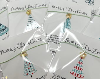 Christmas Wish Bracelet – Yellow Crystal Star Charm
