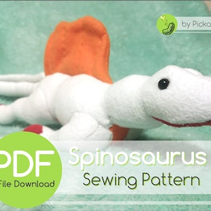 Simple Spinosaurus Plushie Pattern PDF File Download