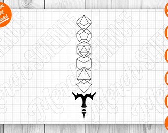 D20 stencil | Etsy