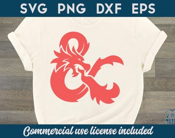 ダンジョンズ アンド ドラゴンズ svg、D&D ロゴ、DnD ロゴ