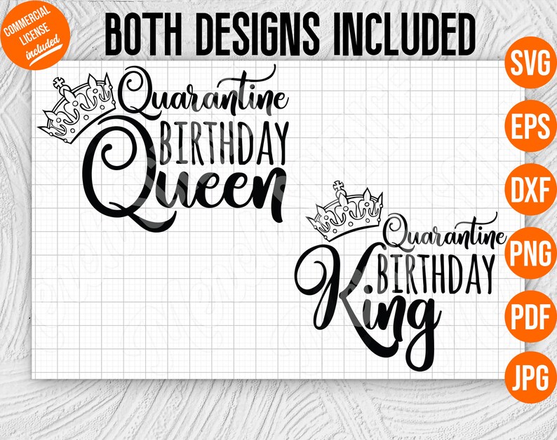 Download Quarantine Birthday Queen Quarantine Birthday King SVG ...
