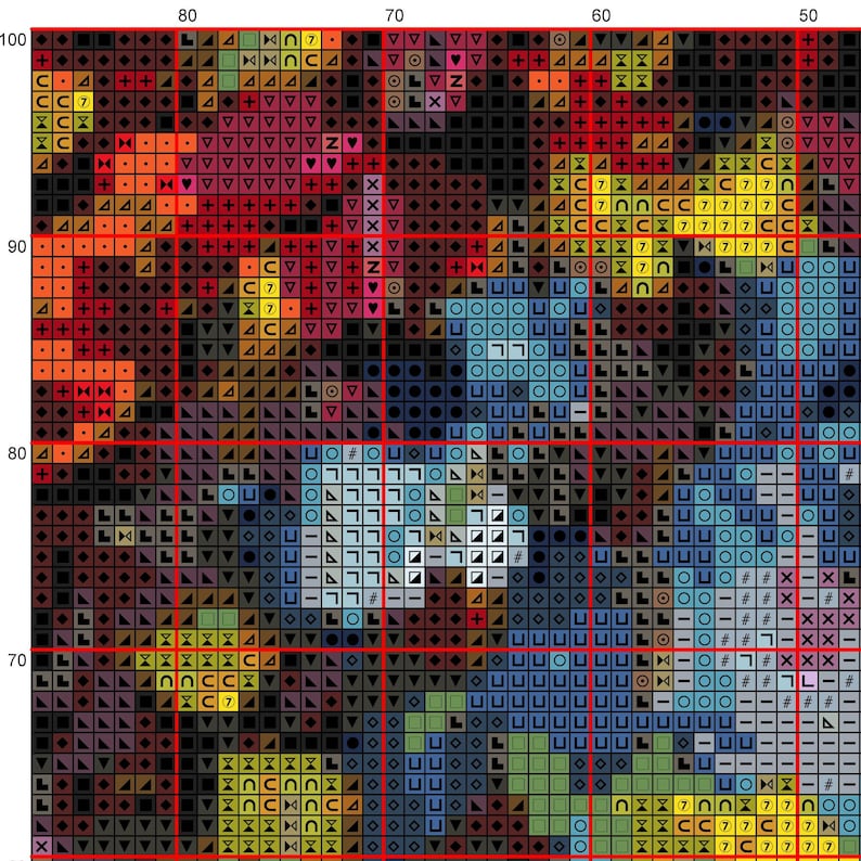 CORRIDA Cross Stitch Pattern PDF Instant Download Modern Embroidery Wall Decor Bull Matador Spain Torero Fight Counted Cross Stitch Chart