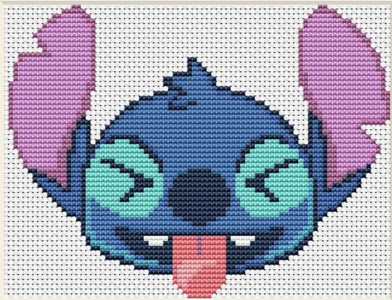 STITCH EMOJI Easy Cross Stitch Pattern PDF Cute Nursery Wall | Etsy