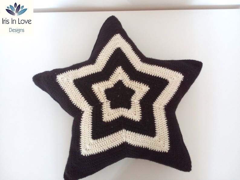 STAR PILLOW Crochet Pattern and Tutorial Star Cushion Etsy