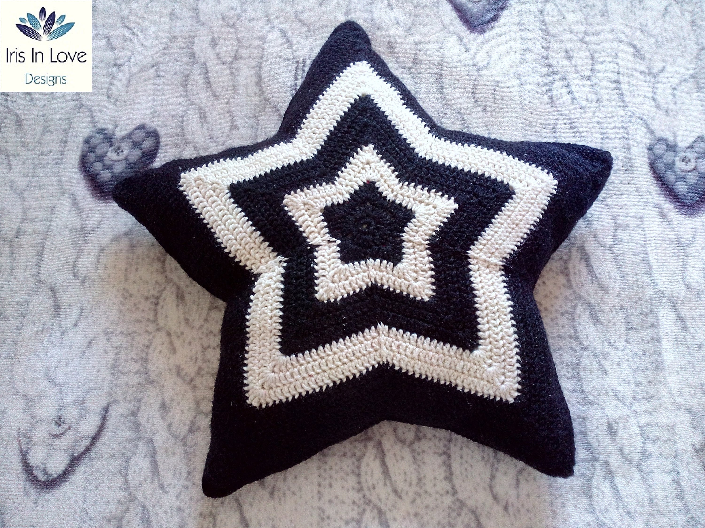 STAR PILLOW Crochet Pattern and Tutorial Star Cushion Etsy