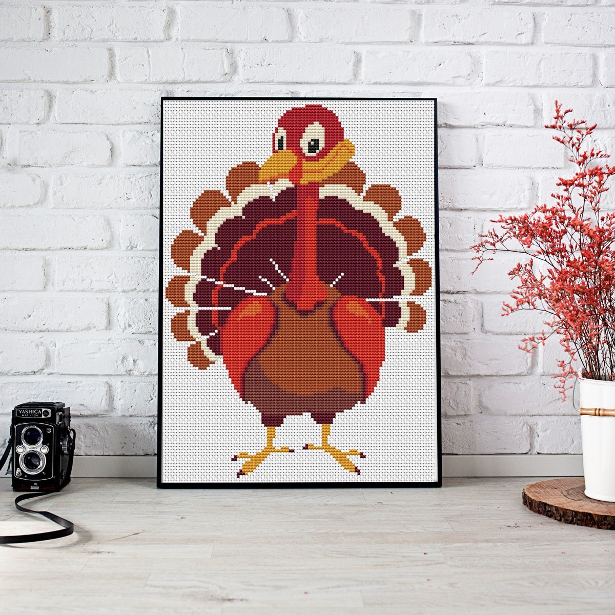 THANKSGIVING Turkey Cross Stitch Pattern PDF Cute Nursery - Etsy