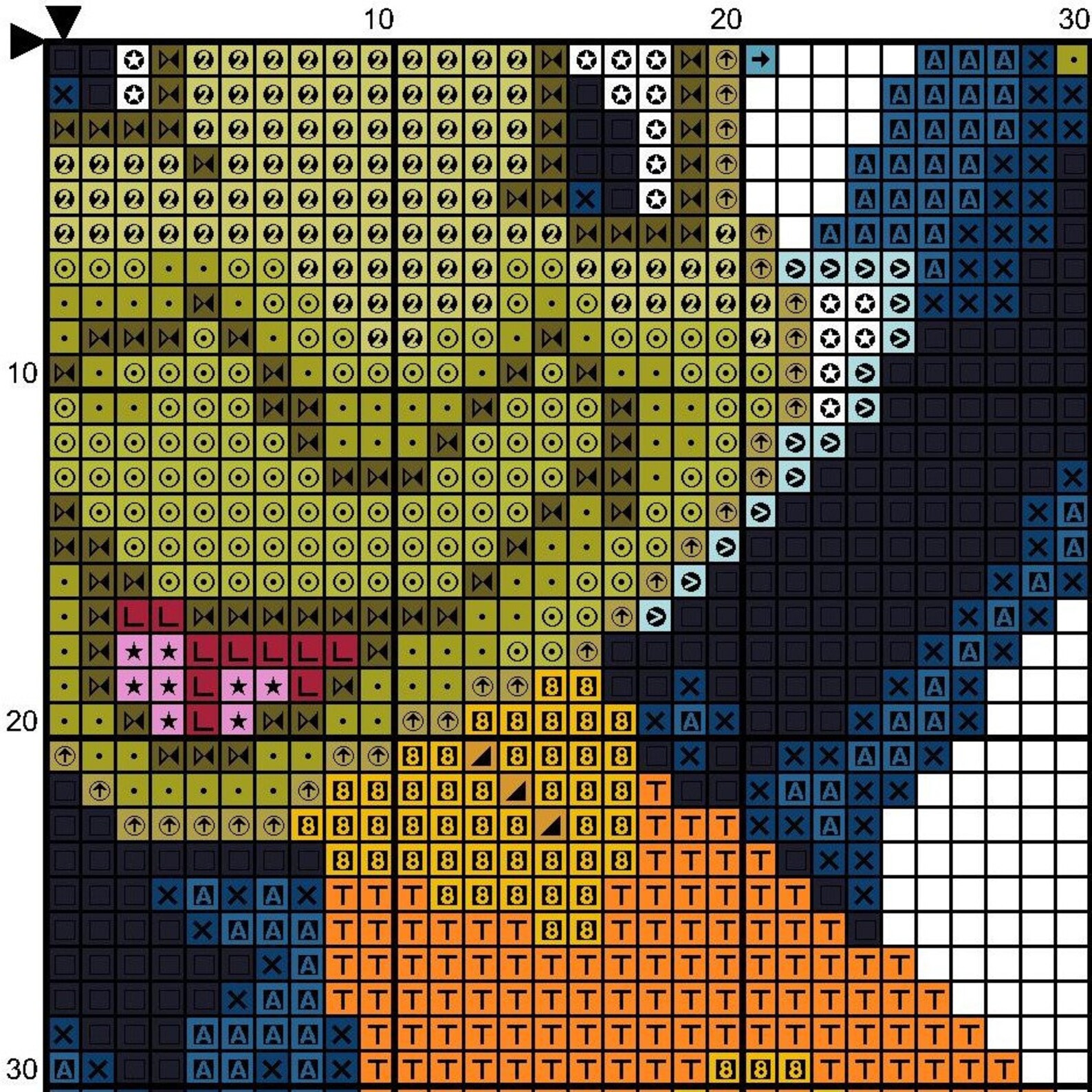 JIMINY CRICKET Cross Stitch Pattern PDF Cute Embroidery Etsy