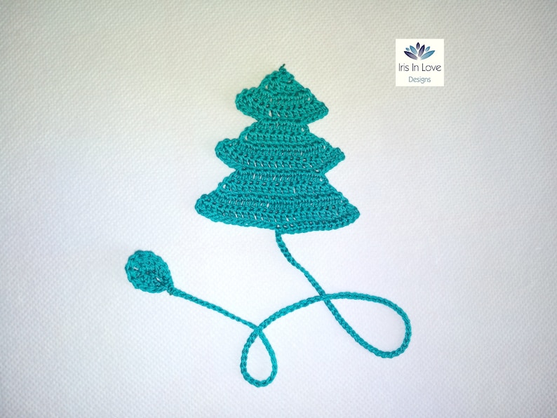 BOOKMARK Christmas Tree Crochet Pattern & Tutorial PDF Etsy