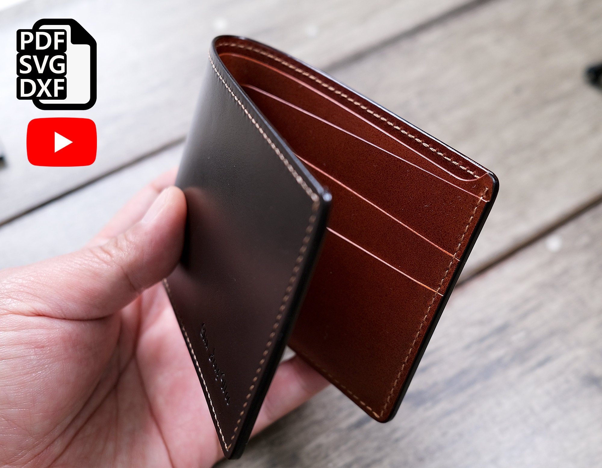 Billfold Wallet PDF Pattern Bifold Wallet Leathercraft With Etsy