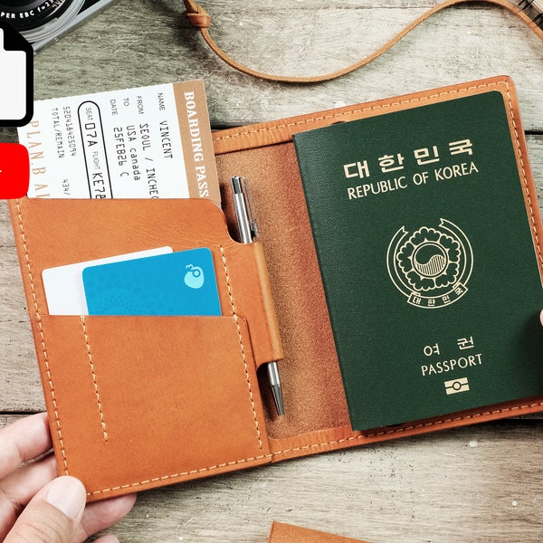 Passport Wallet, Passport Case, Passport Cover, Travel Wallet, PDF Pattern,  Leathercraft with Video Tutorial, template, handmade, handcraft