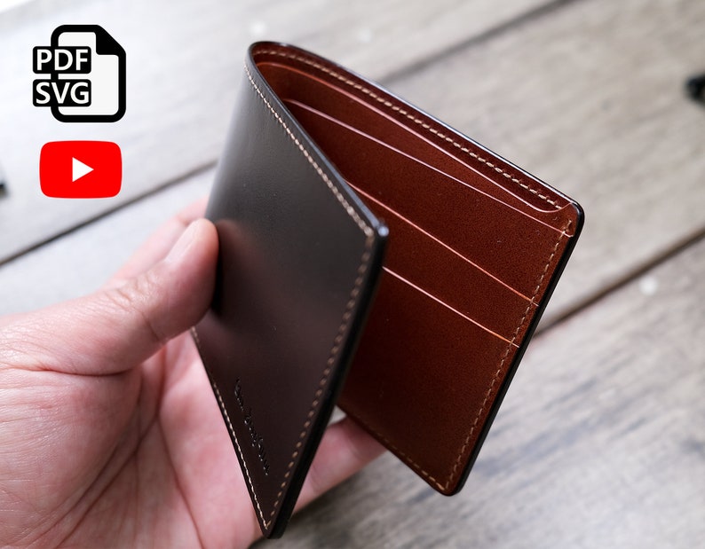 Billfold Wallet PDF Pattern Bifold Wallet Leathercraft With Etsy