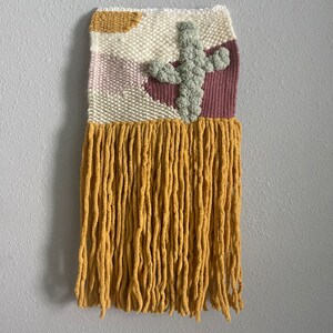Desert cactus wall hanging