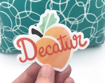 Decatur Georgia pegatina - Decatur Georgia regalo - pegatina de la ciudad - regalo de la ciudad de Decatur - pegatina del ordenador portátil - pegatina de vinilo - vecindario de Atlanta