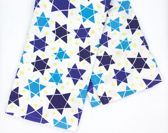 Star of David Tea Towel - Passover Kitchen Towel - Jewish Gift - Chanukah Hostess Gift Dish Towel - Jewish Decor Hanukkah Gift for Her