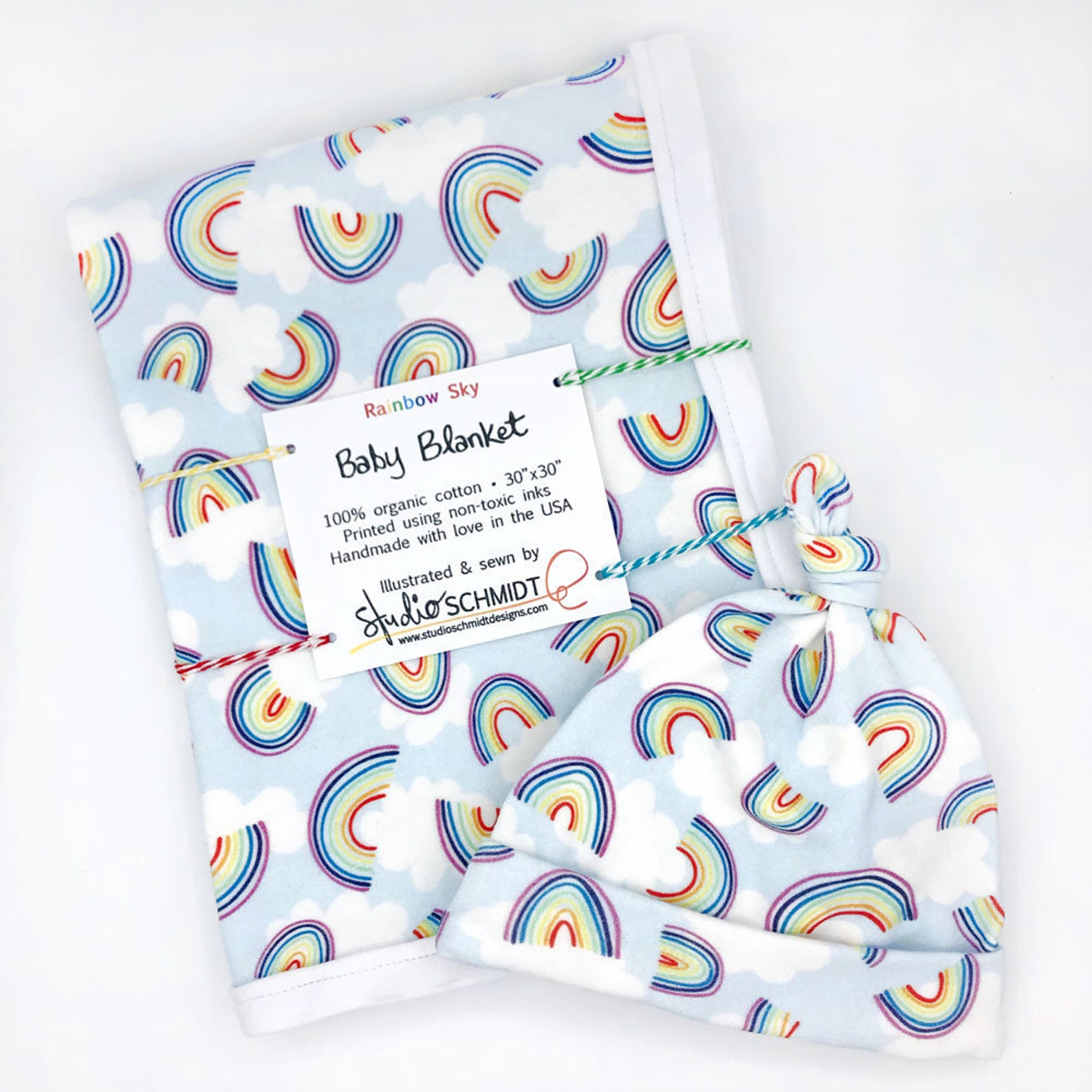 Rainbow Baby Gift Rainbow Baby Blanket Rainbow Newborn Hat Etsy