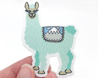 Adesivo lama, adesivo per laptop, regalo lama per lei, adesivo in vinile, adesivo per laptop, adesivo animale, adesivo carino lama, regalo alpaca per bambini