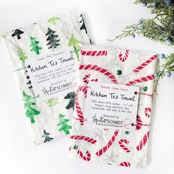 holiday dish towels