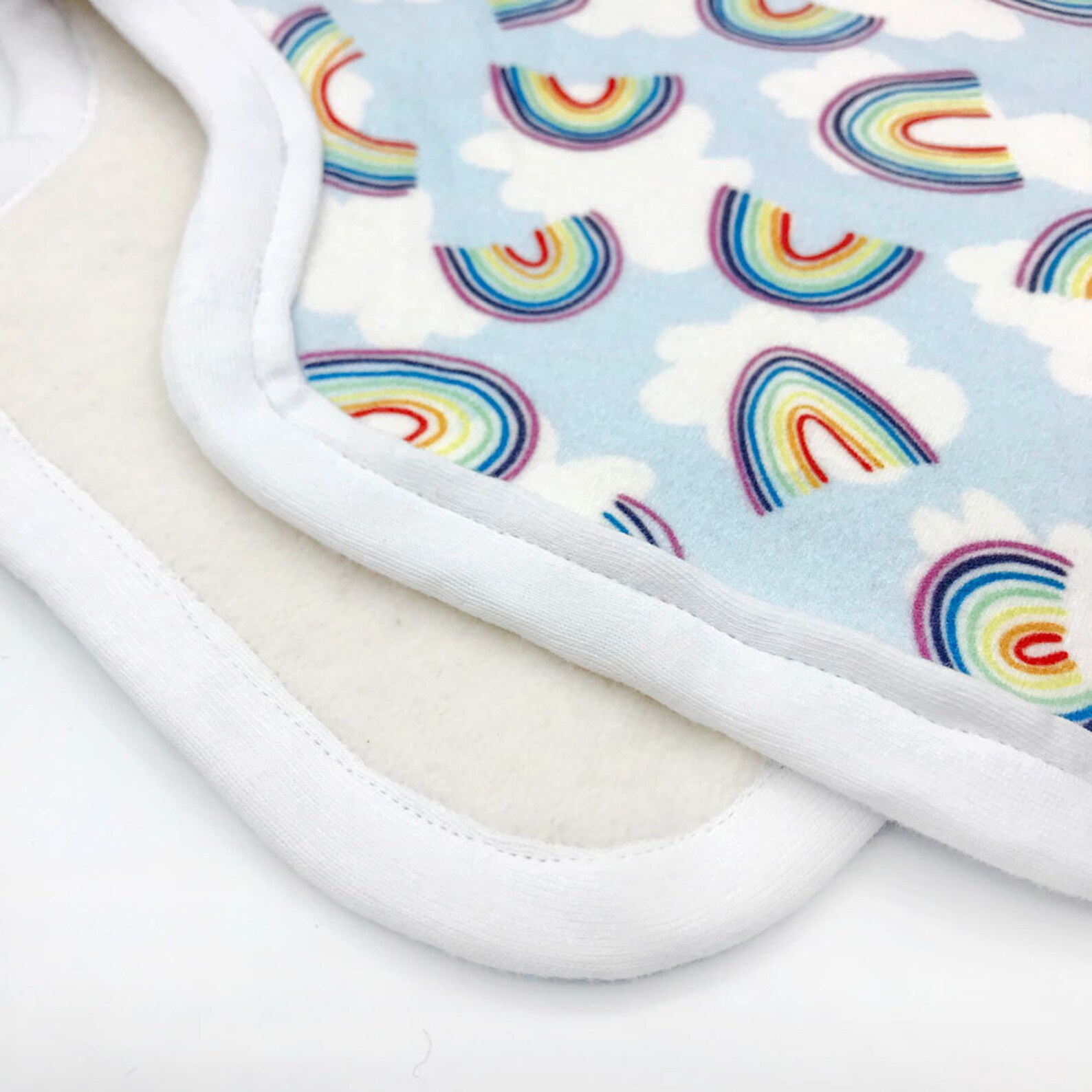 Rainbow Burp Cloth Organic Cotton Burp Cloth Rainbow Baby Etsy